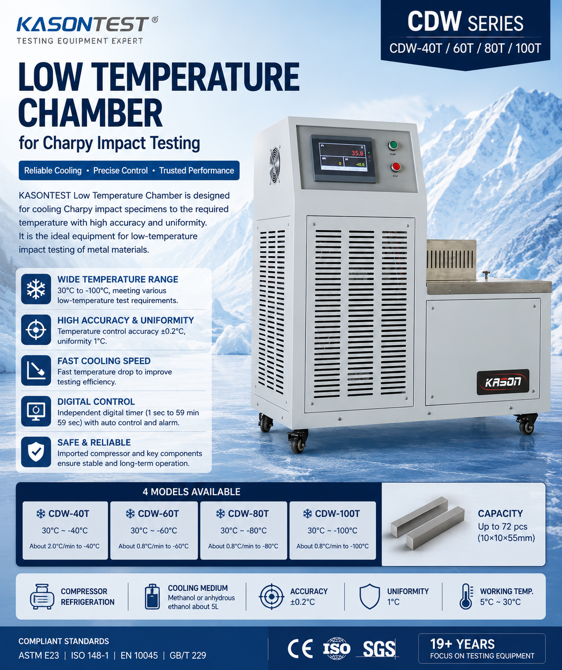 What Is a Low Temperature Chamber and Which ASTM & ISO Standards Does It Support?