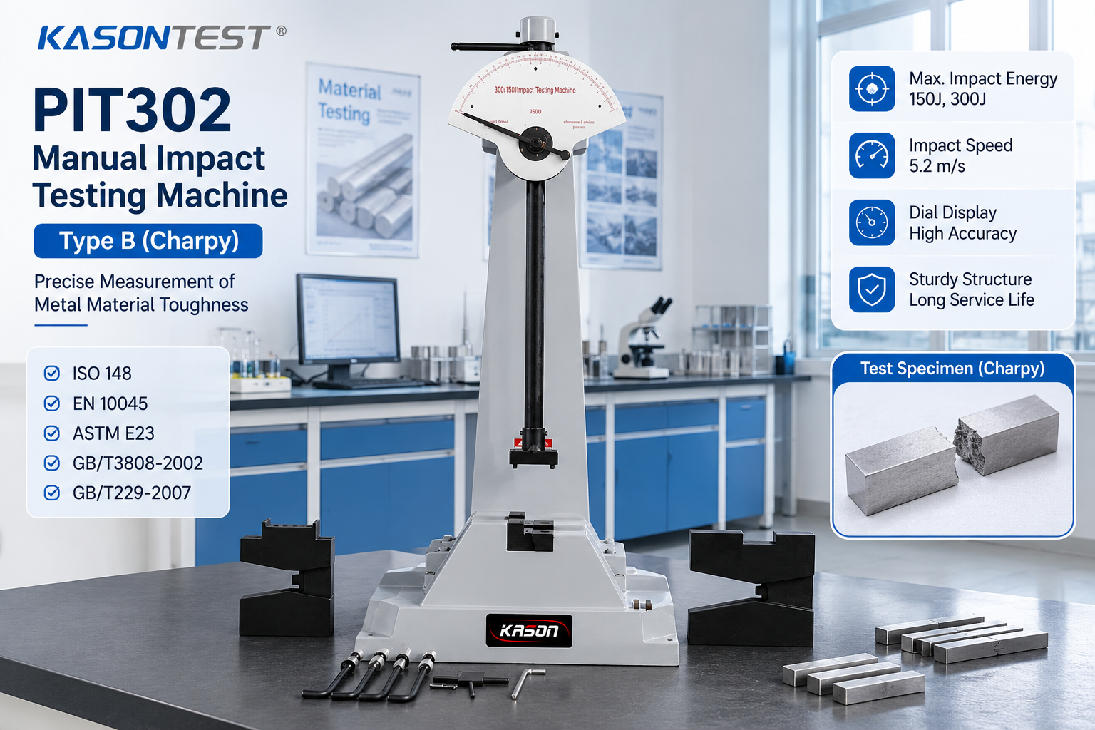 What Is a Manual Charpy Impact Testing Machine and Which Standards Does It Comply With?ISO 148 | ASTM E23