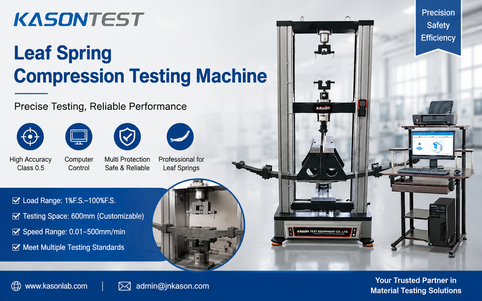 How Can a Computer-Controlled Leaf Spring Testing Machine Improve Spring Quality Control?