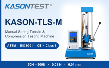 ¿Qué puede probar la serie KASON-TLS-M?— Pruebas de resorte según las normas ASTM, ISO 9001 y CE, precisión Clase 1